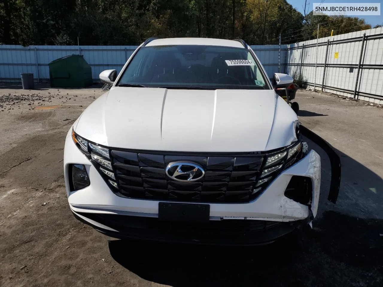 2024 Hyundai Tucson Sel VIN: 5NMJBCDE1RH428498 Lot: 75598604