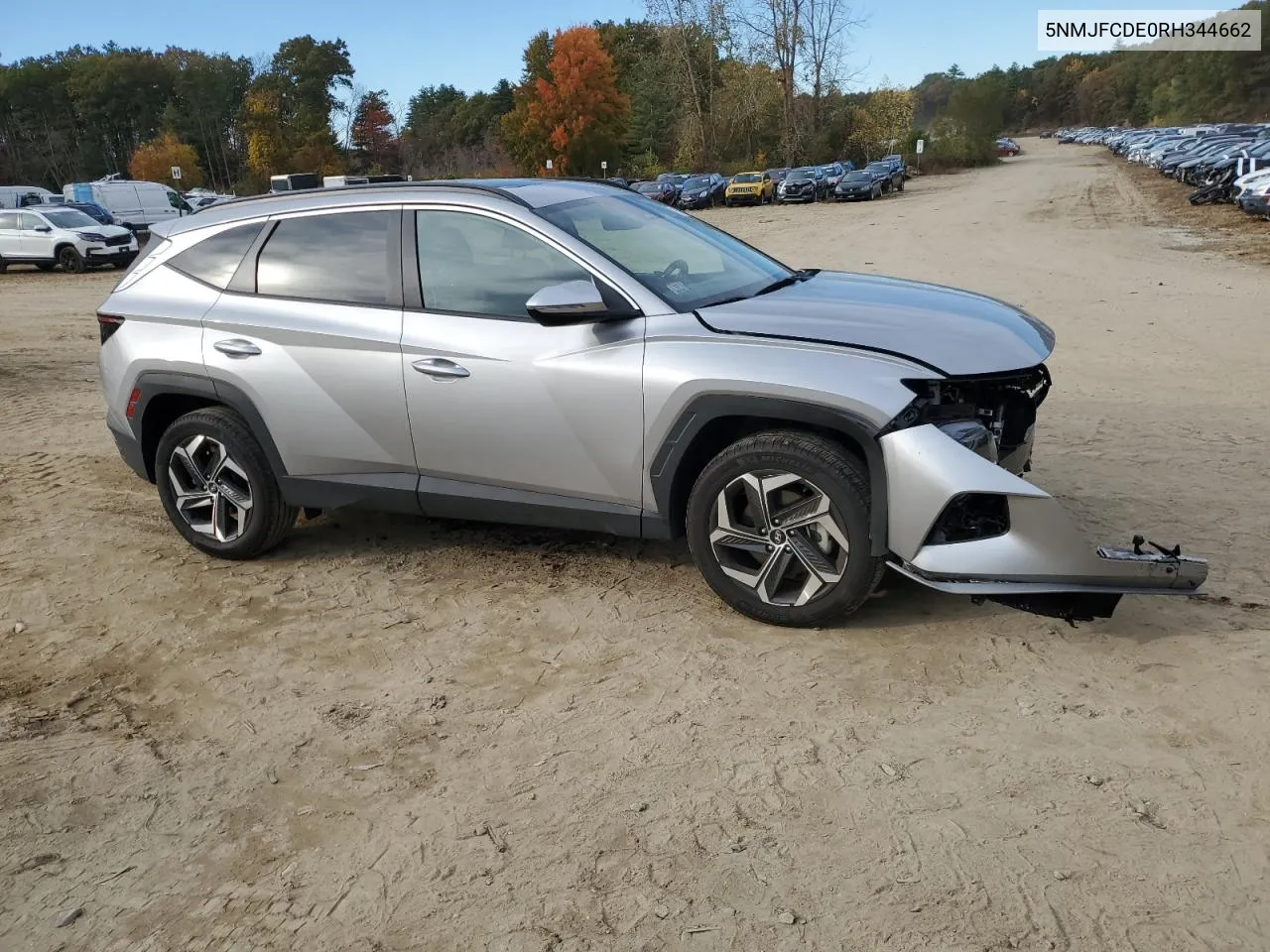 2024 Hyundai Tucson Sel VIN: 5NMJFCDE0RH344662 Lot: 75695864