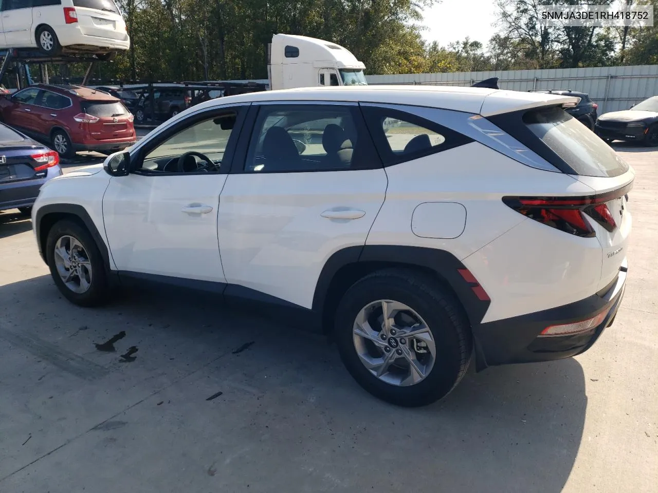 2024 Hyundai Tucson Se VIN: 5NMJA3DE1RH418752 Lot: 76366124