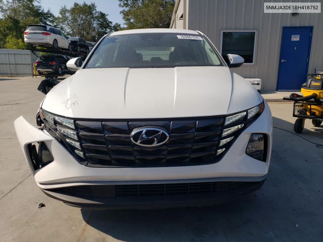 2024 Hyundai Tucson Se VIN: 5NMJA3DE1RH418752 Lot: 76366124