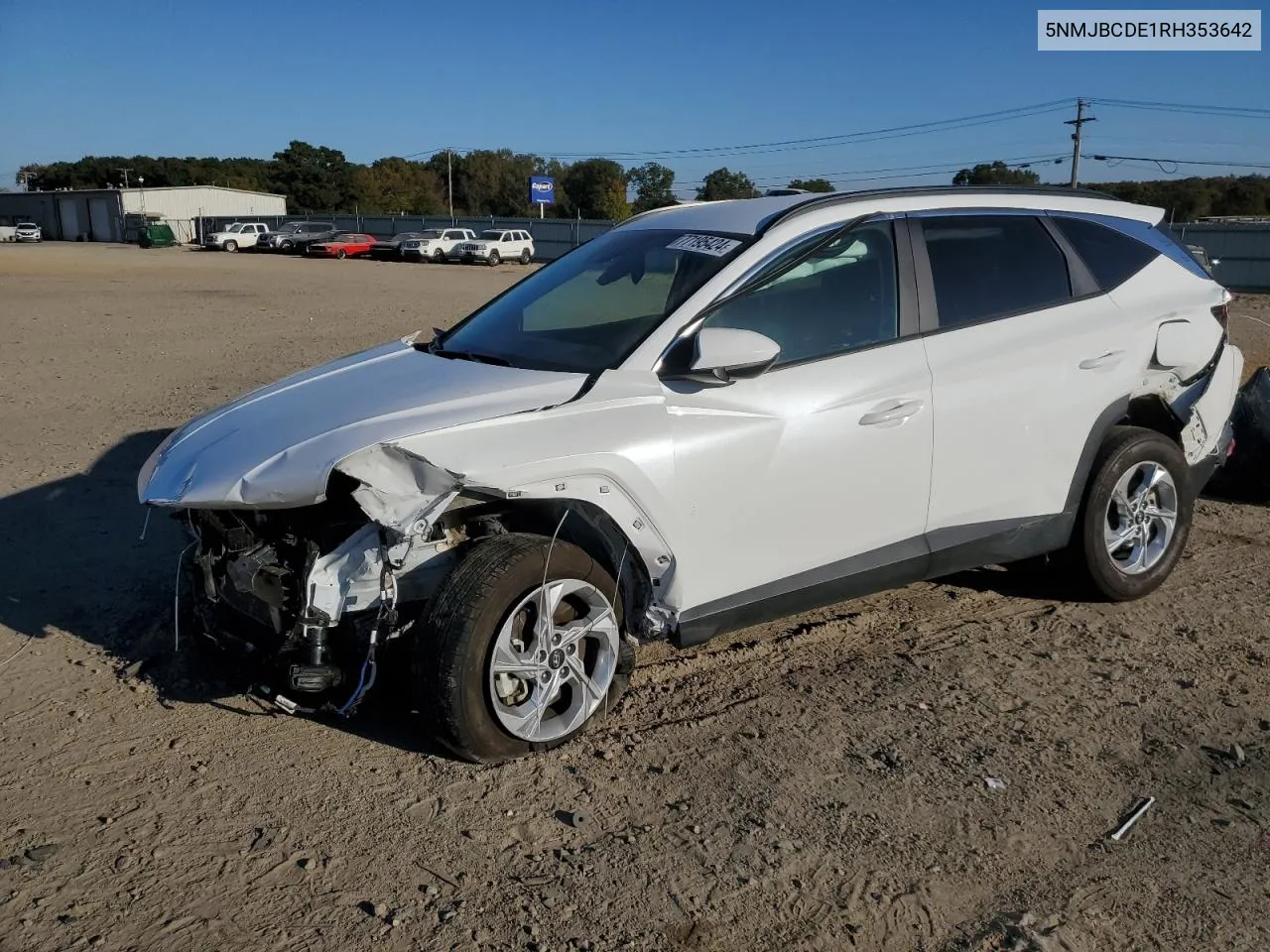 2024 Hyundai Tucson Sel VIN: 5NMJBCDE1RH353642 Lot: 77195424