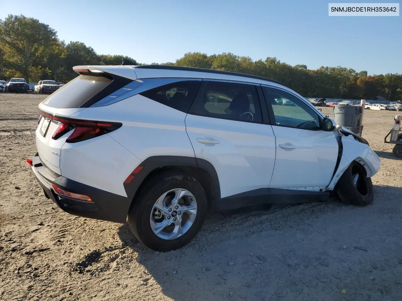 2024 Hyundai Tucson Sel VIN: 5NMJBCDE1RH353642 Lot: 77195424