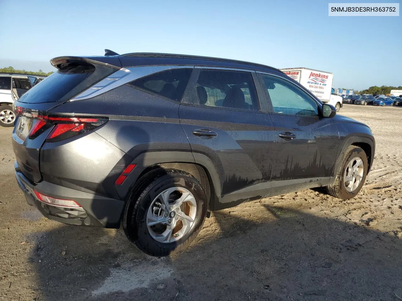 2024 Hyundai Tucson Sel VIN: 5NMJB3DE3RH363752 Lot: 78513884