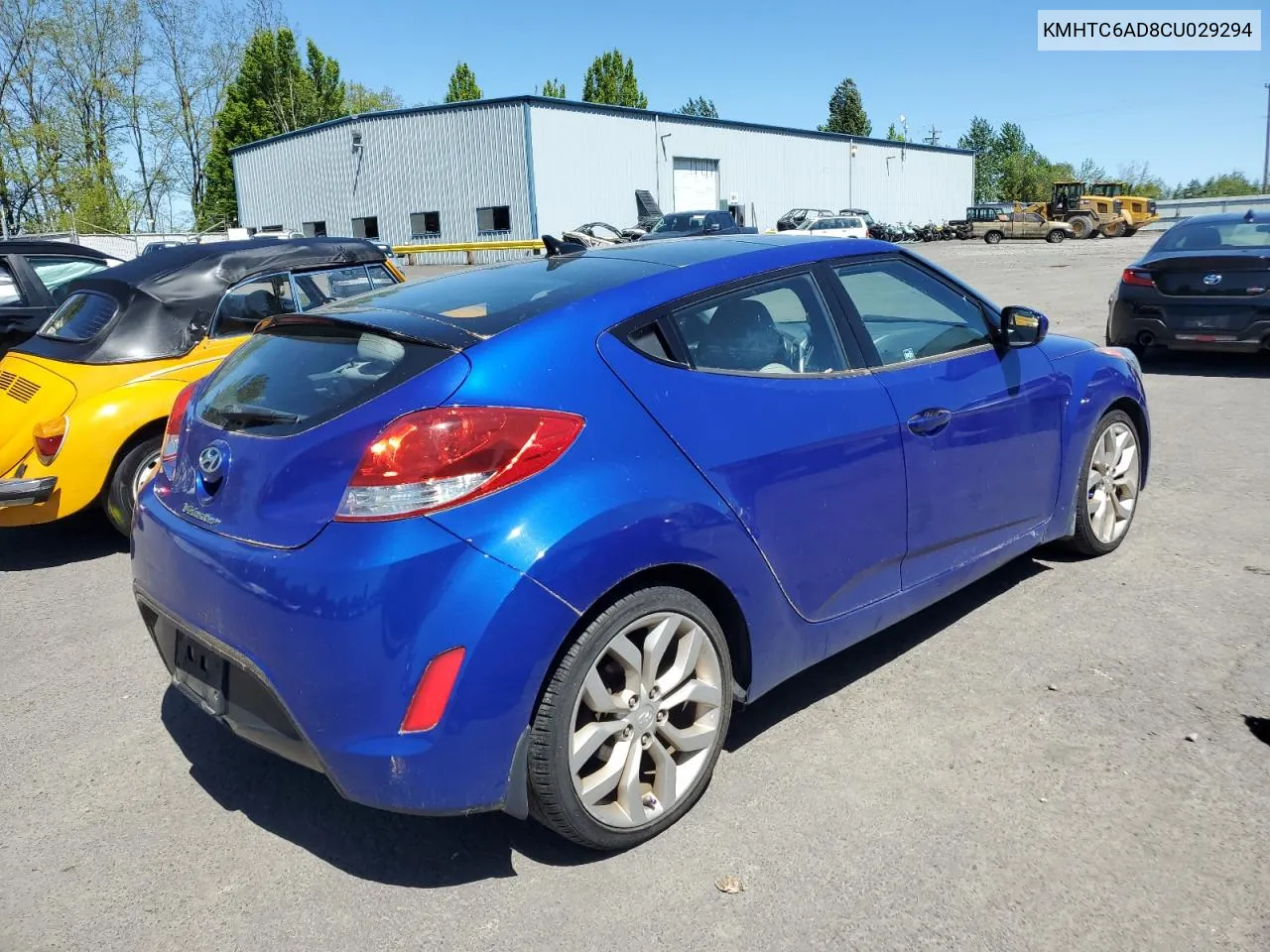 2012 Hyundai Veloster VIN: KMHTC6AD8CU029294 Lot: 54477144