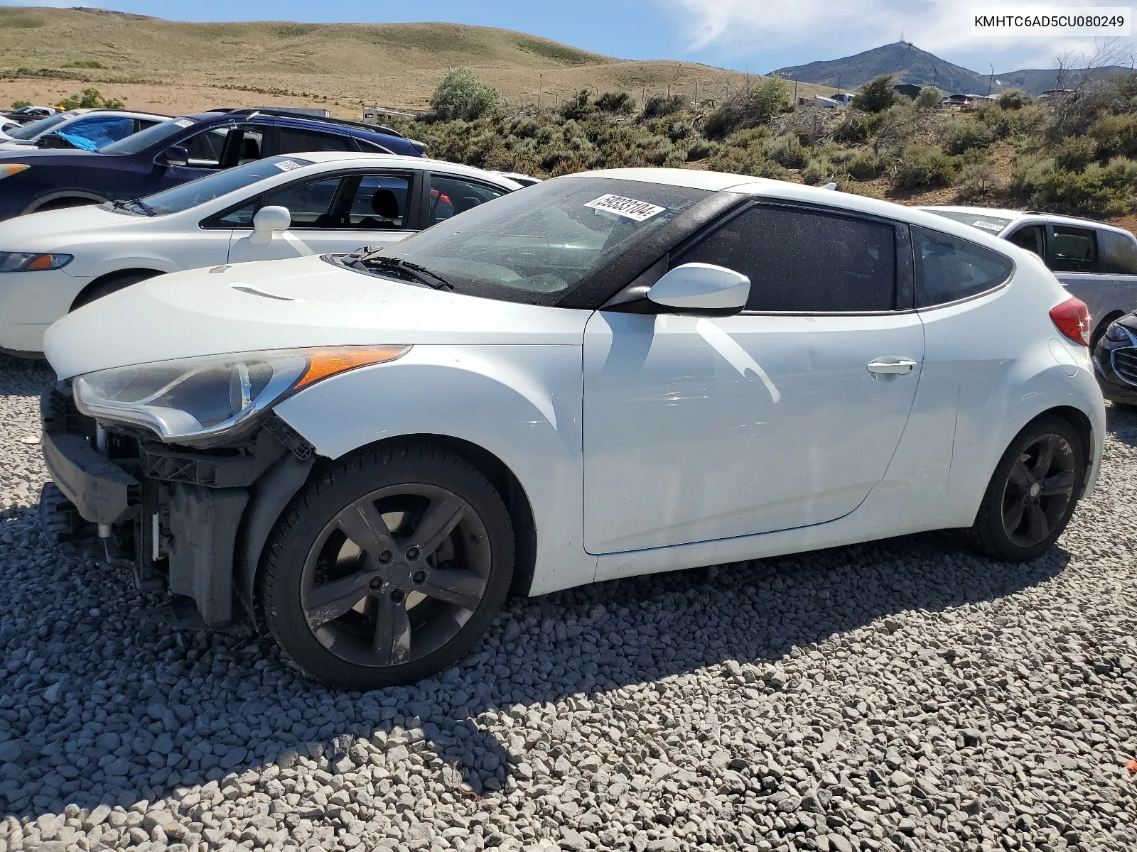 2012 Hyundai Veloster VIN: KMHTC6AD5CU080249 Lot: 59333104