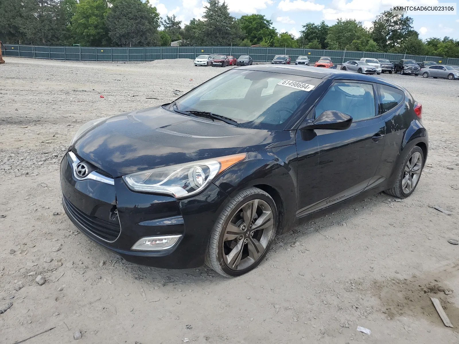 2012 Hyundai Veloster VIN: KMHTC6AD6CU023106 Lot: 61498694