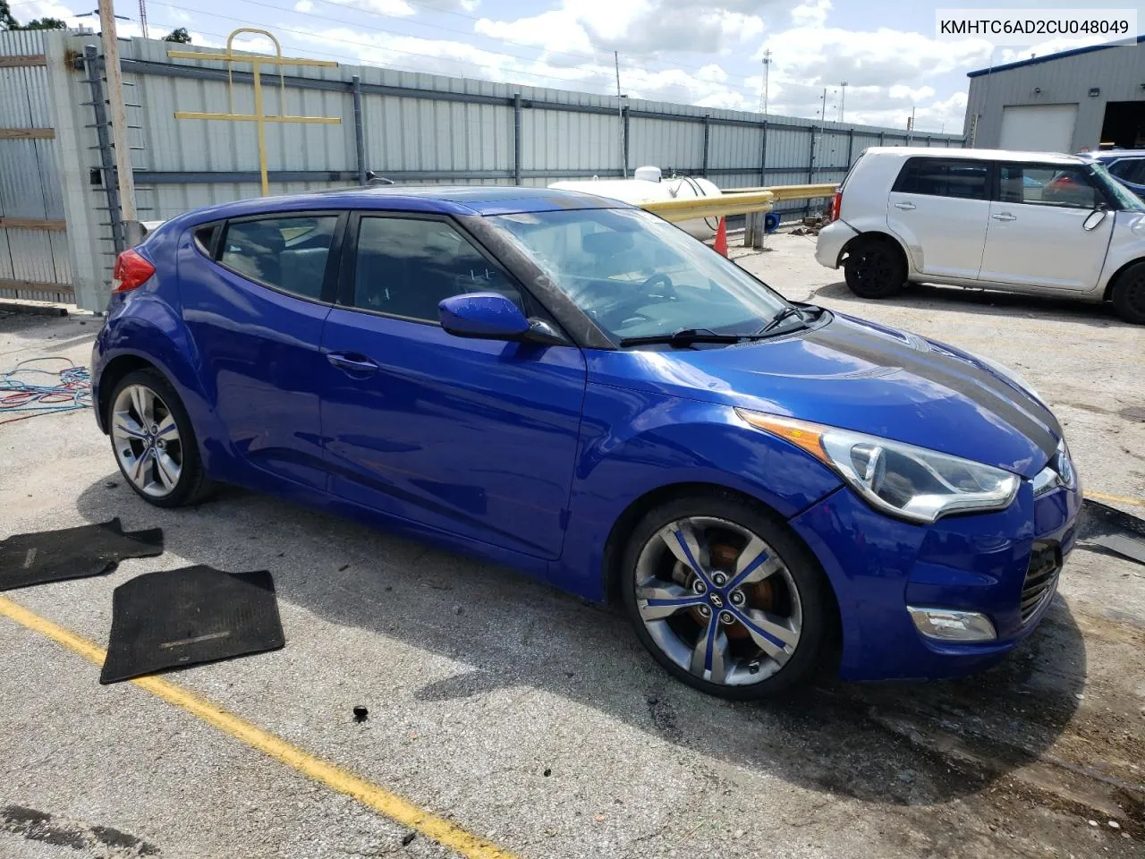 2012 Hyundai Veloster VIN: KMHTC6AD2CU048049 Lot: 63796274