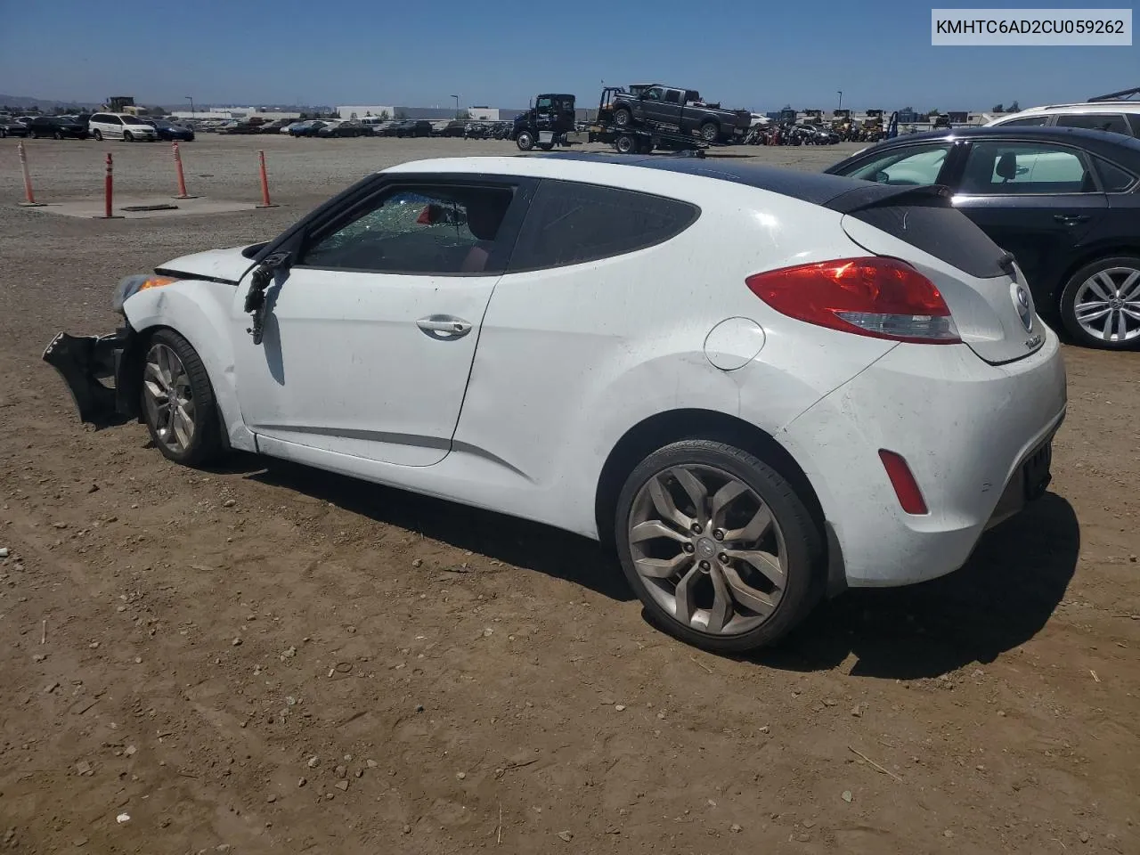 2012 Hyundai Veloster VIN: KMHTC6AD2CU059262 Lot: 64502794