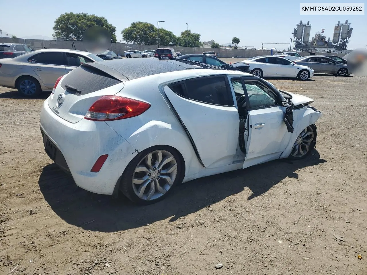 2012 Hyundai Veloster VIN: KMHTC6AD2CU059262 Lot: 64502794