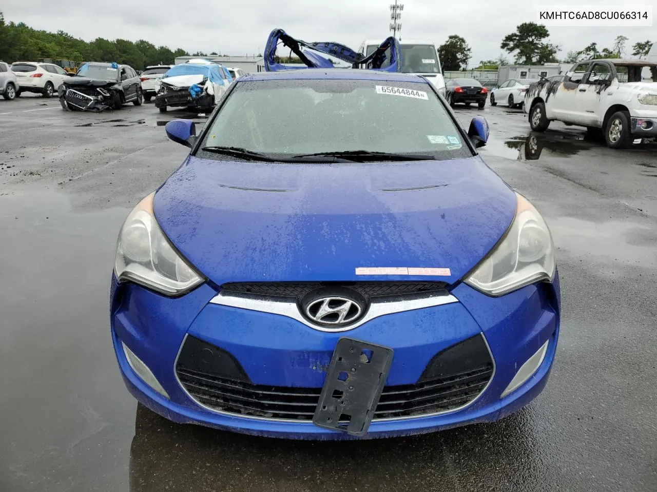 2012 Hyundai Veloster VIN: KMHTC6AD8CU066314 Lot: 65644844