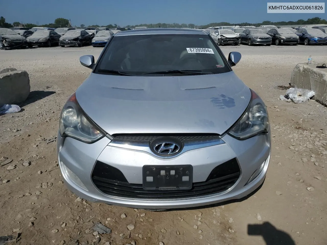 2012 Hyundai Veloster VIN: KMHTC6ADXCU061826 Lot: 67395994