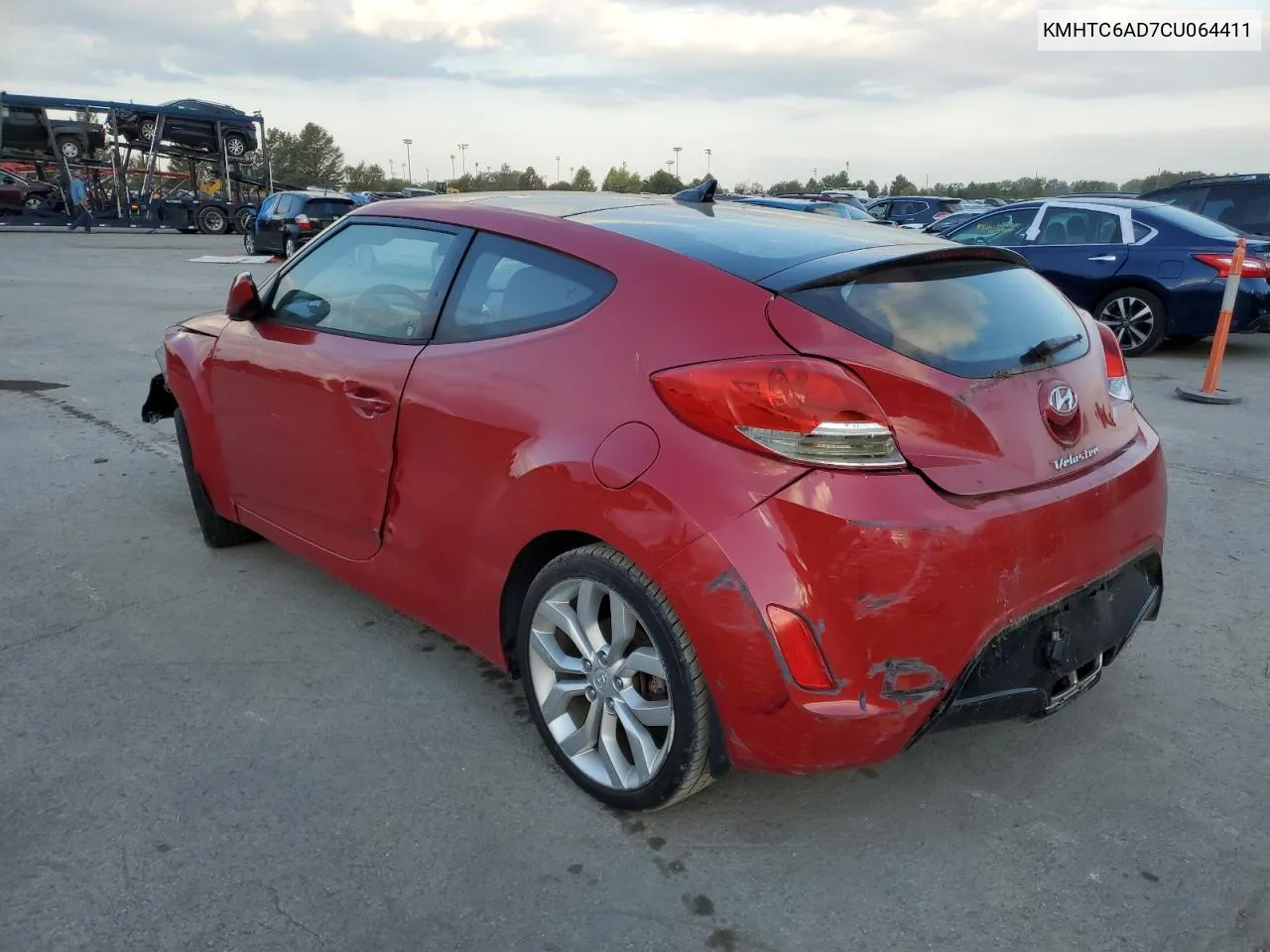 2012 Hyundai Veloster VIN: KMHTC6AD7CU064411 Lot: 70058874