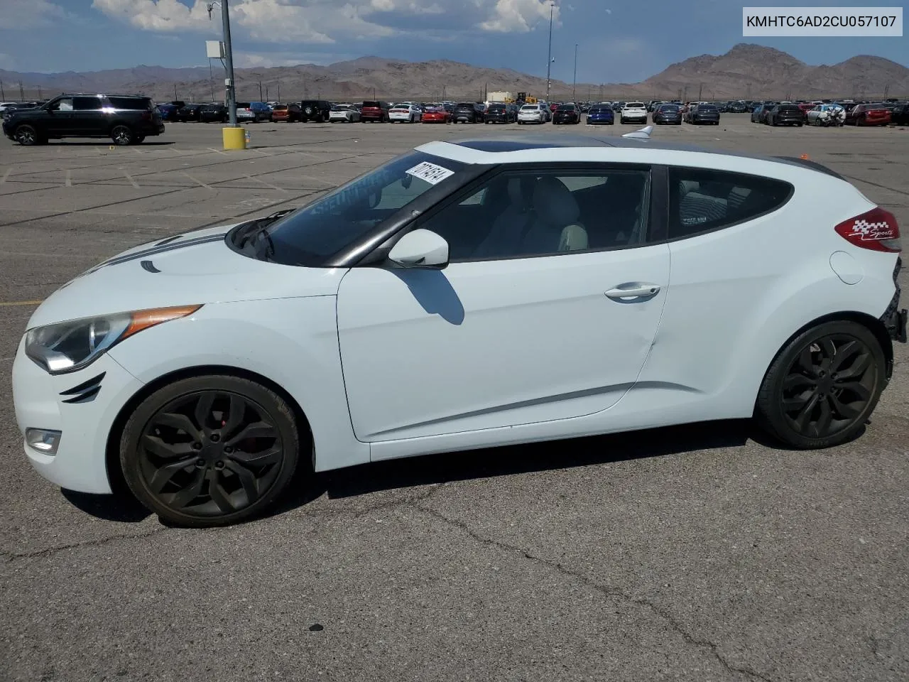 2012 Hyundai Veloster VIN: KMHTC6AD2CU057107 Lot: 70714514