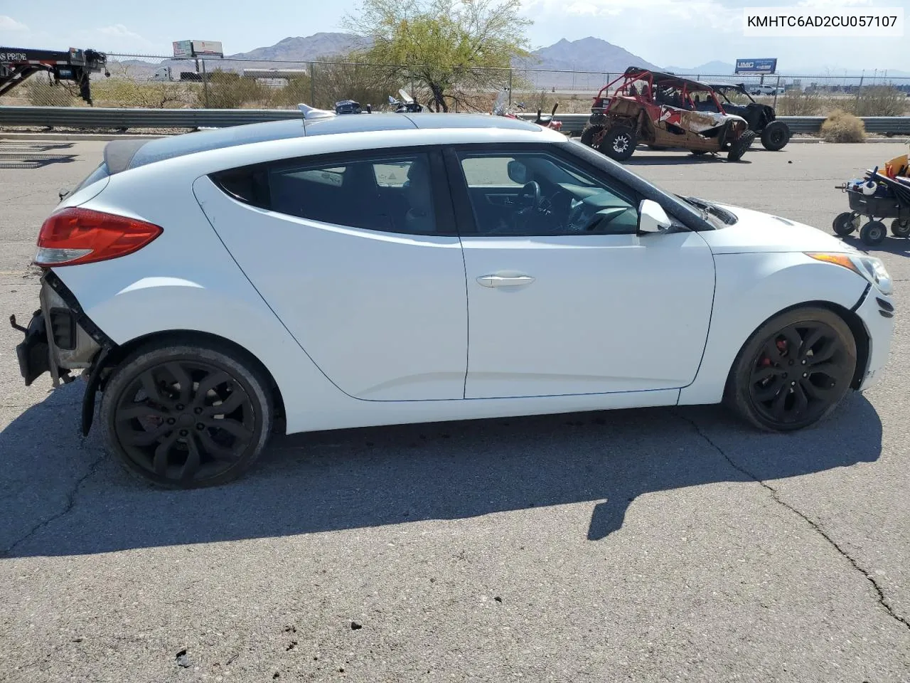 2012 Hyundai Veloster VIN: KMHTC6AD2CU057107 Lot: 70714514