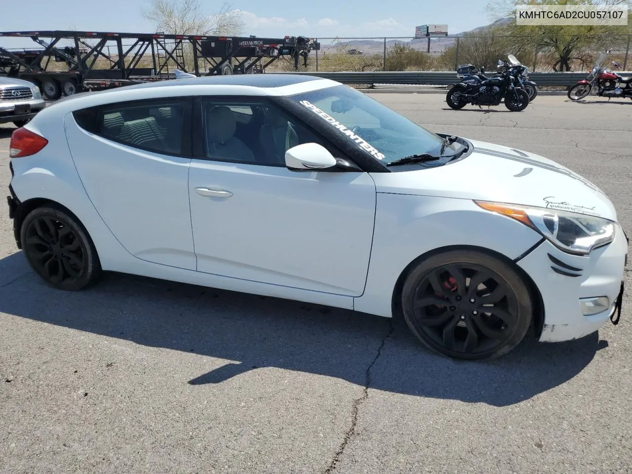 2012 Hyundai Veloster VIN: KMHTC6AD2CU057107 Lot: 70714514