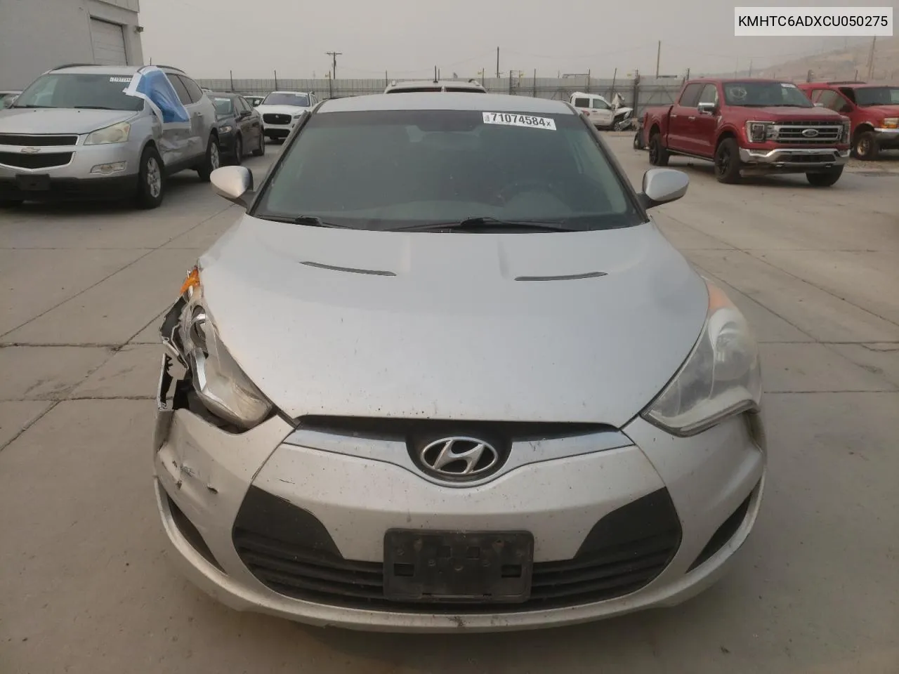 2012 Hyundai Veloster VIN: KMHTC6ADXCU050275 Lot: 71074584