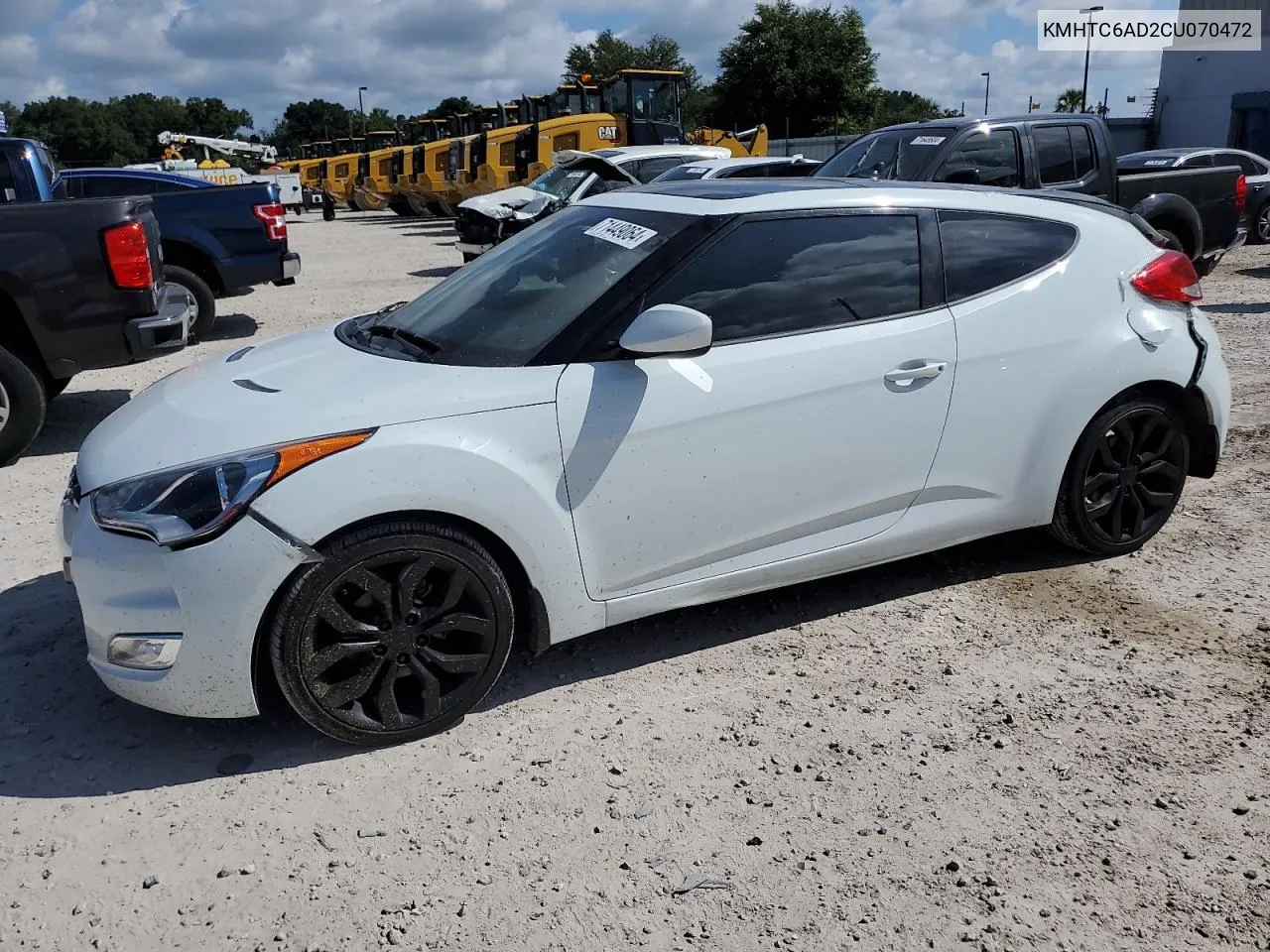 2012 Hyundai Veloster VIN: KMHTC6AD2CU070472 Lot: 71449064