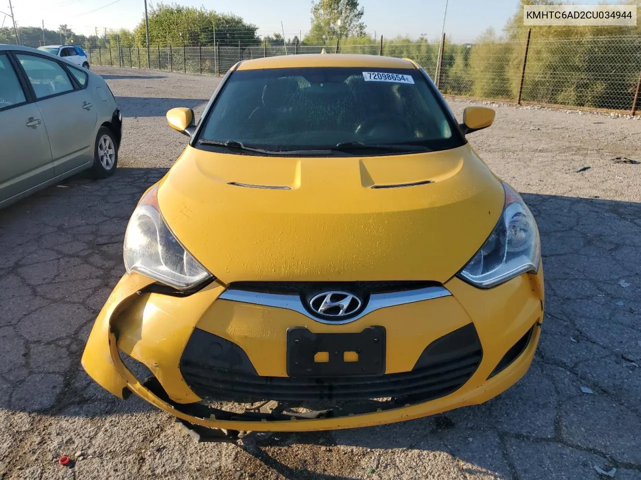 2012 Hyundai Veloster VIN: KMHTC6AD2CU034944 Lot: 72098654