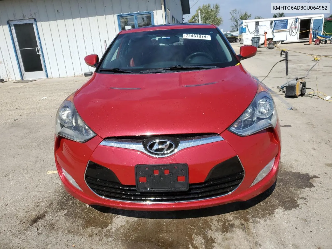 2012 Hyundai Veloster VIN: KMHTC6AD8CU064952 Lot: 72467074