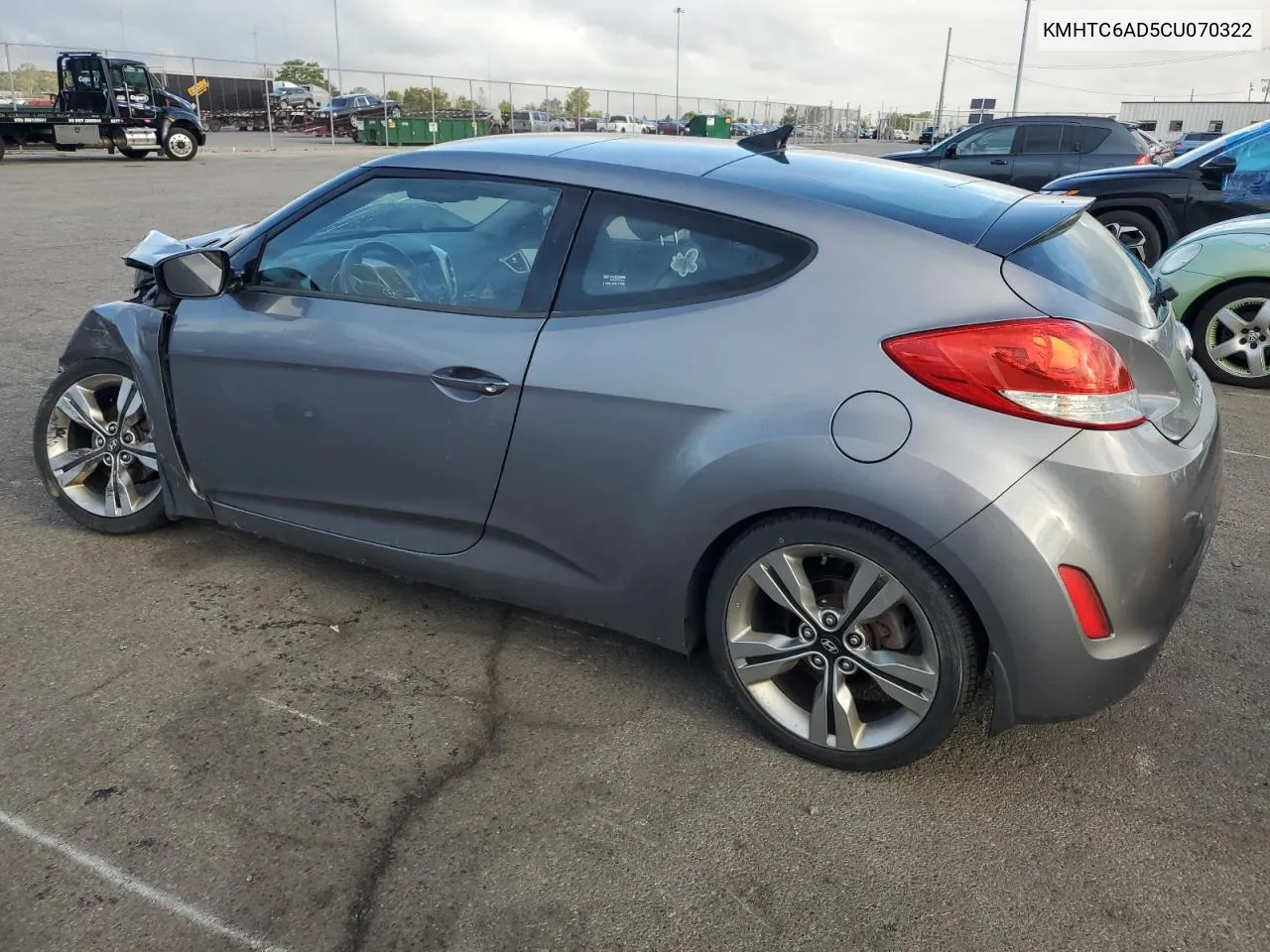 2012 Hyundai Veloster VIN: KMHTC6AD5CU070322 Lot: 72615764