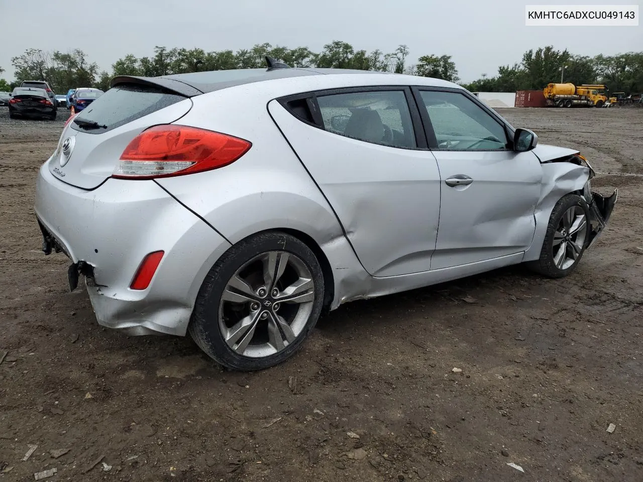 2012 Hyundai Veloster VIN: KMHTC6ADXCU049143 Lot: 73437054