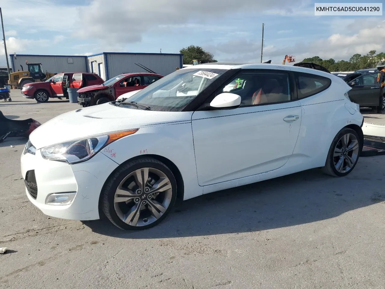 2012 Hyundai Veloster VIN: KMHTC6AD5CU041290 Lot: 73694424