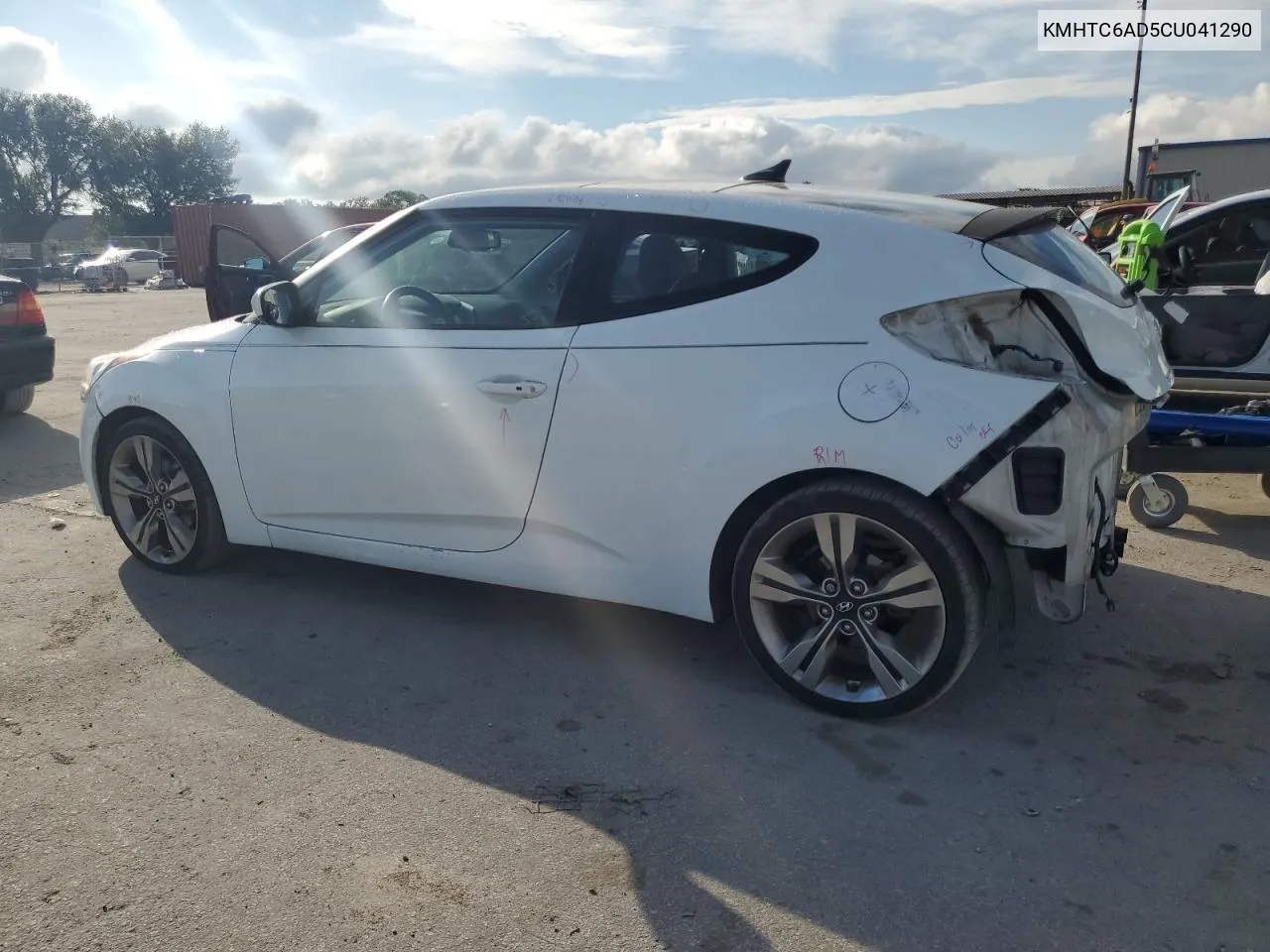 2012 Hyundai Veloster VIN: KMHTC6AD5CU041290 Lot: 73694424