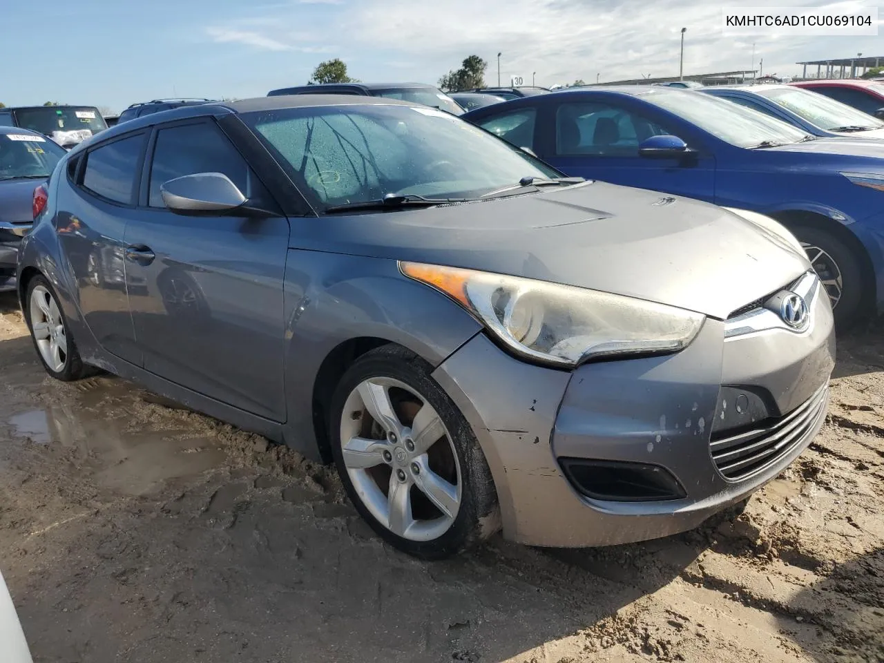 2012 Hyundai Veloster VIN: KMHTC6AD1CU069104 Lot: 73785354