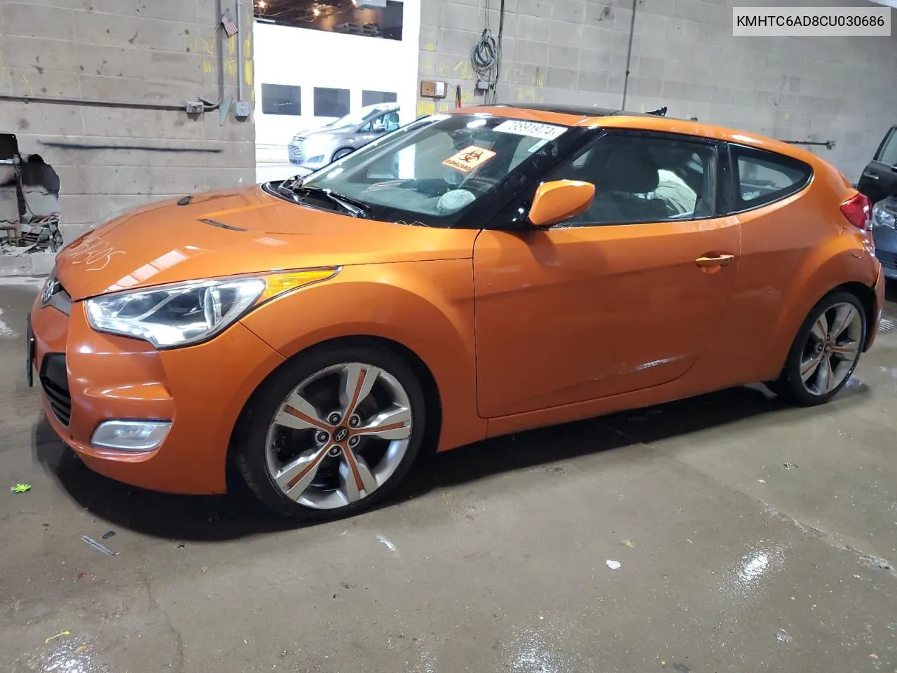 2012 Hyundai Veloster VIN: KMHTC6AD8CU030686 Lot: 73891974