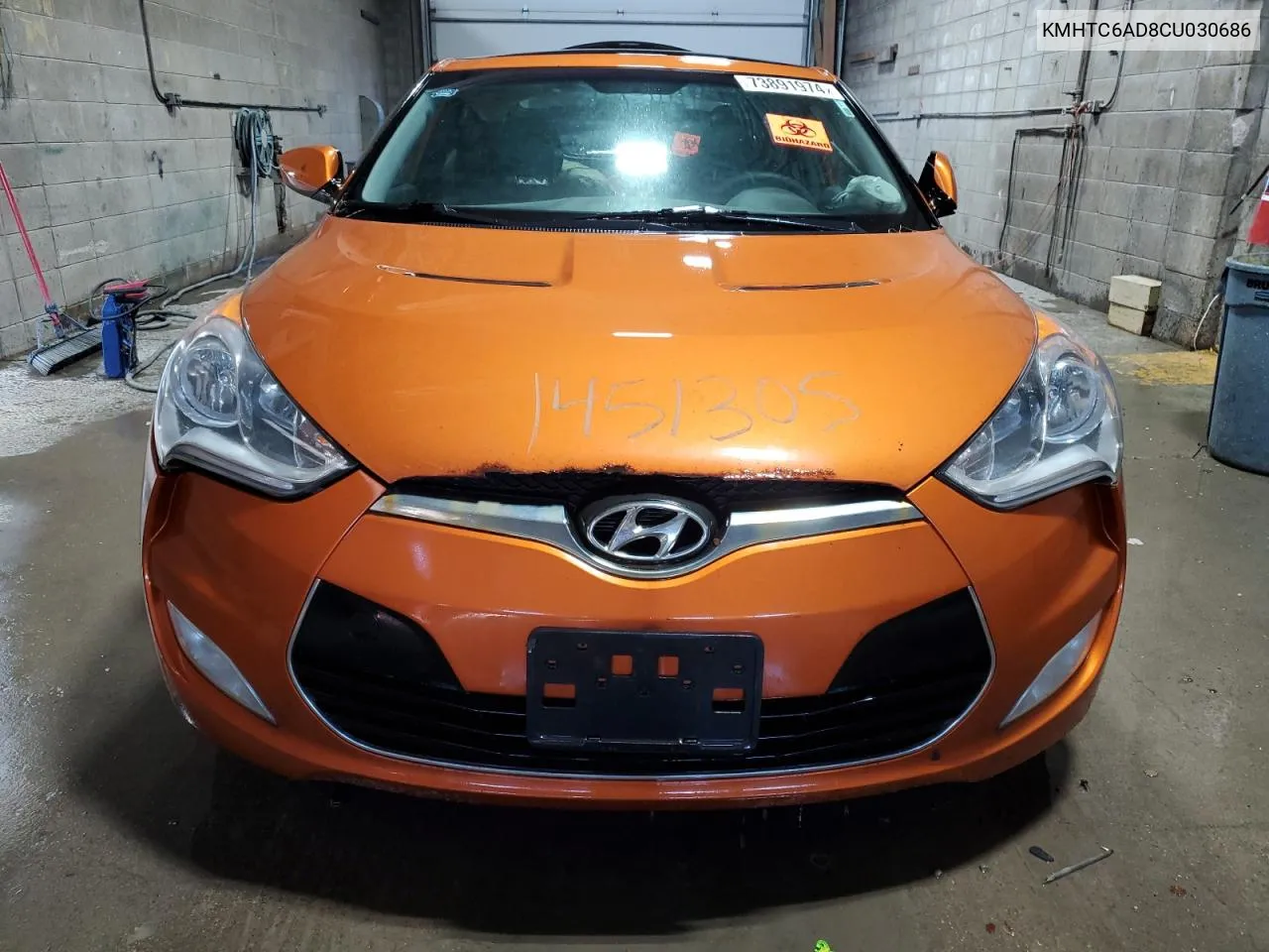 2012 Hyundai Veloster VIN: KMHTC6AD8CU030686 Lot: 73891974