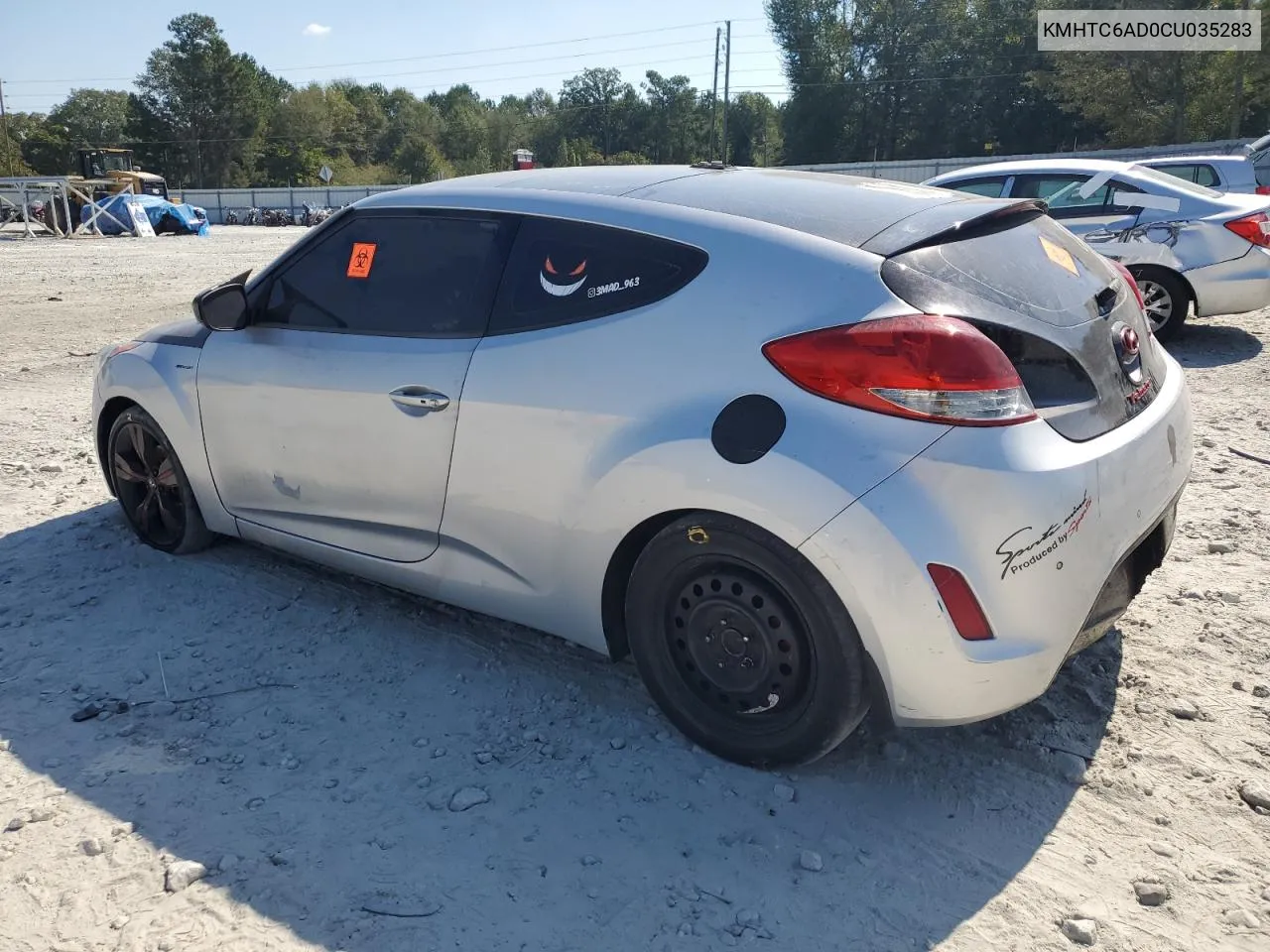 2012 Hyundai Veloster VIN: KMHTC6AD0CU035283 Lot: 74101084