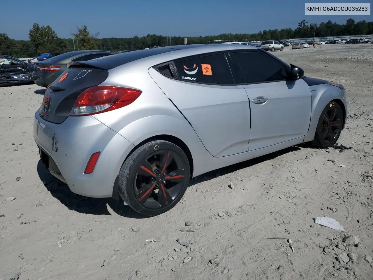 2012 Hyundai Veloster VIN: KMHTC6AD0CU035283 Lot: 74101084