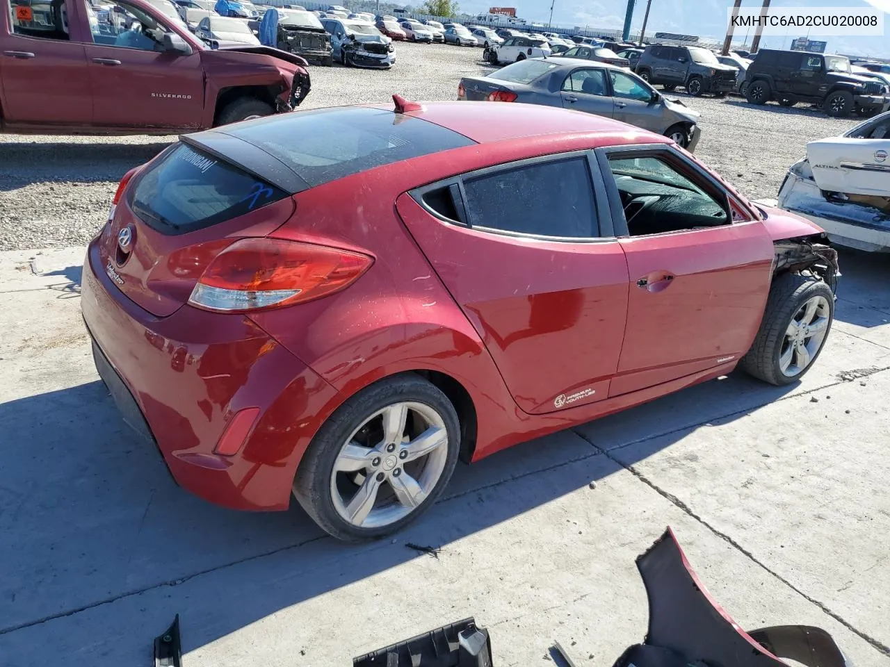 KMHTC6AD2CU020008 2012 Hyundai Veloster