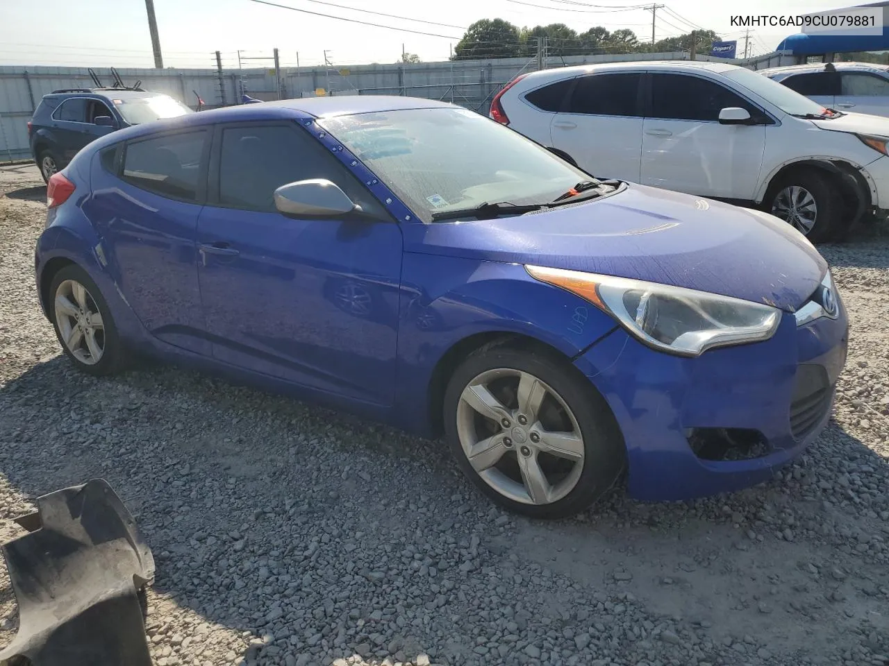 2012 Hyundai Veloster VIN: KMHTC6AD9CU079881 Lot: 75050484