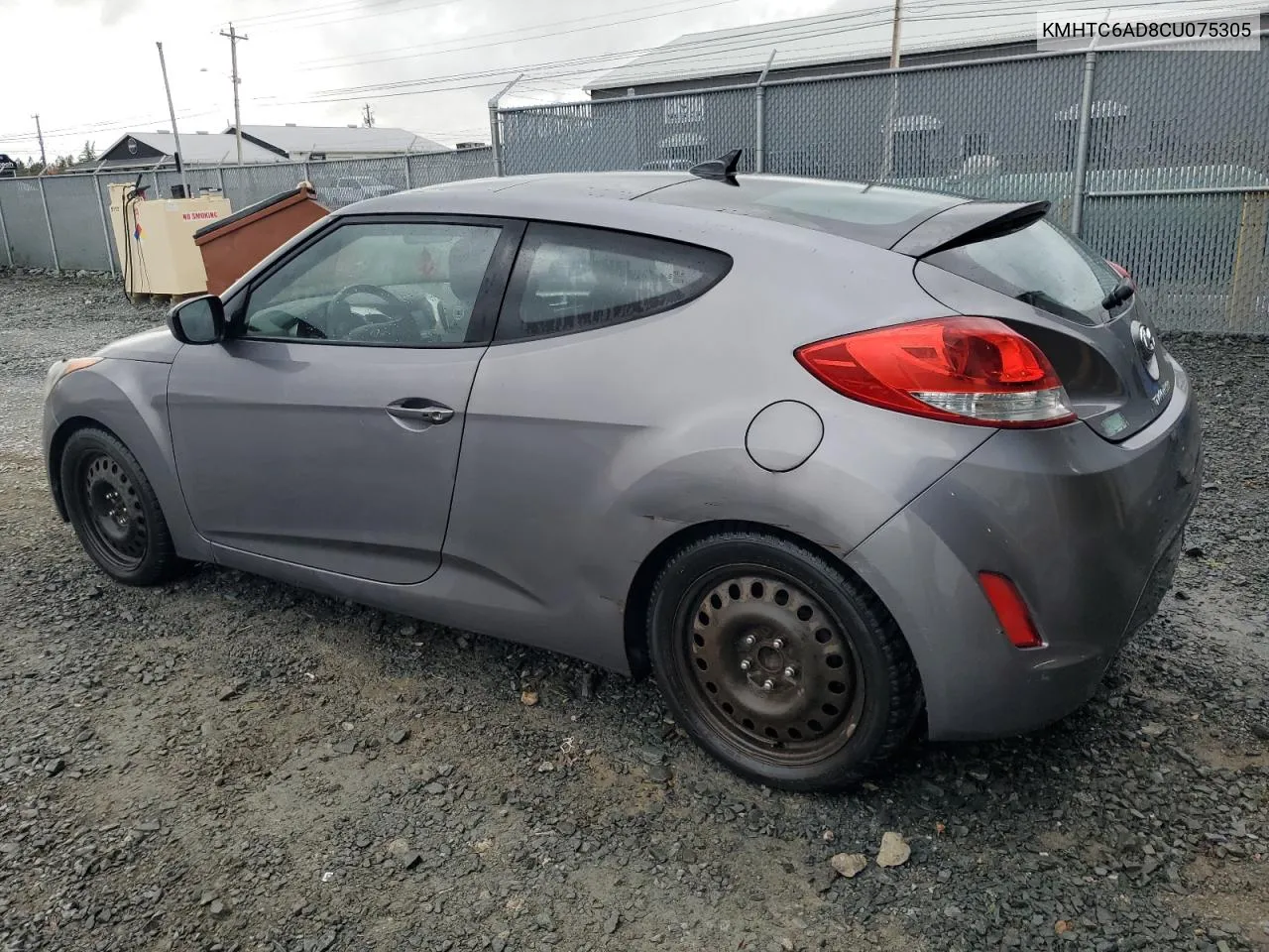 2012 Hyundai Veloster VIN: KMHTC6AD8CU075305 Lot: 75327224