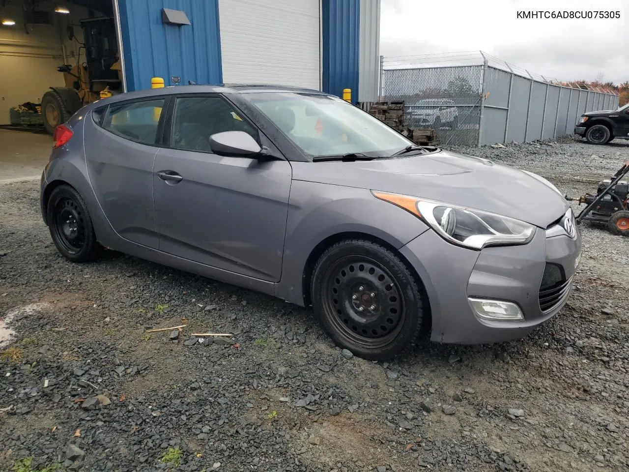 2012 Hyundai Veloster VIN: KMHTC6AD8CU075305 Lot: 75327224