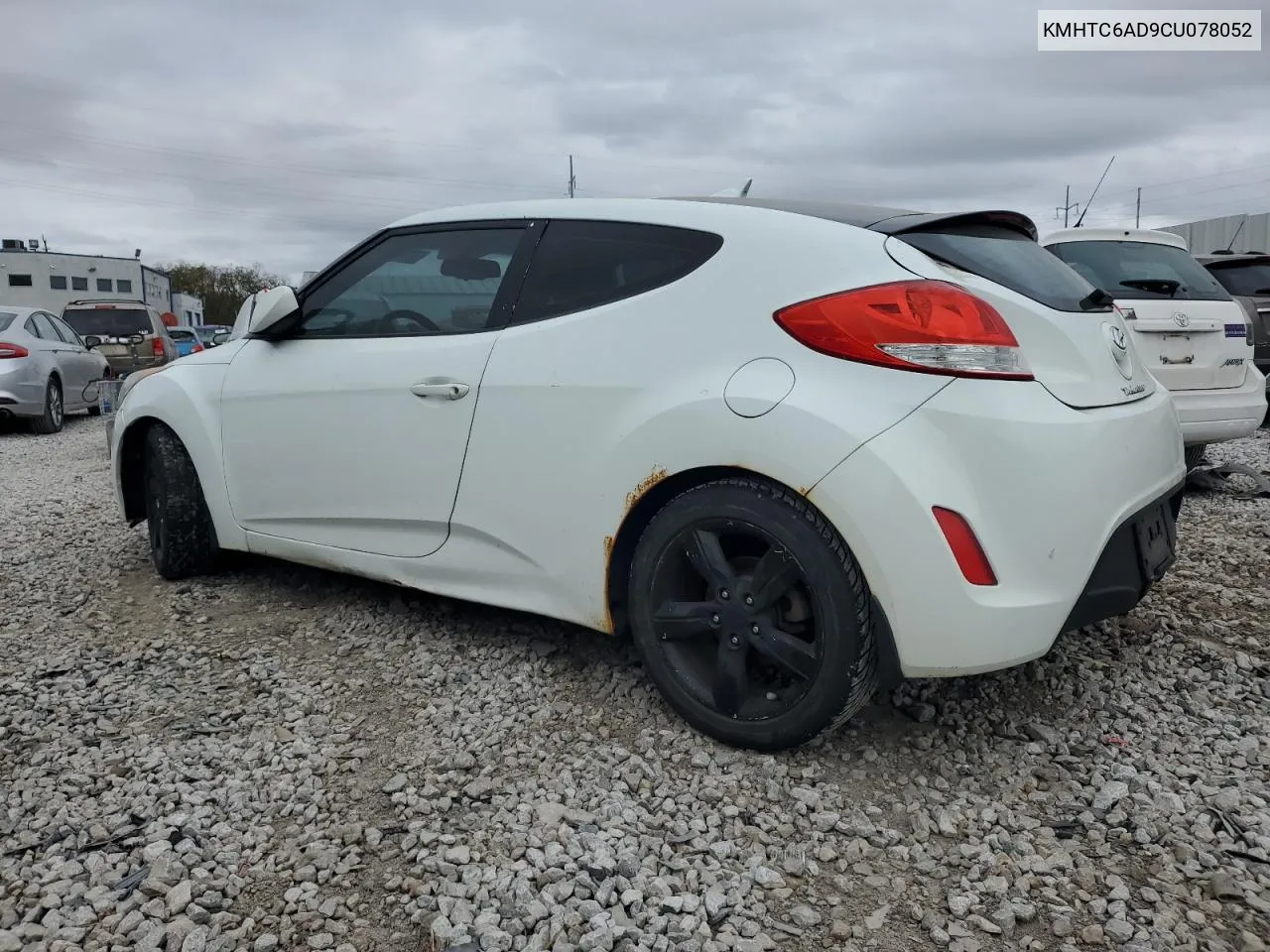 2012 Hyundai Veloster VIN: KMHTC6AD9CU078052 Lot: 75795794