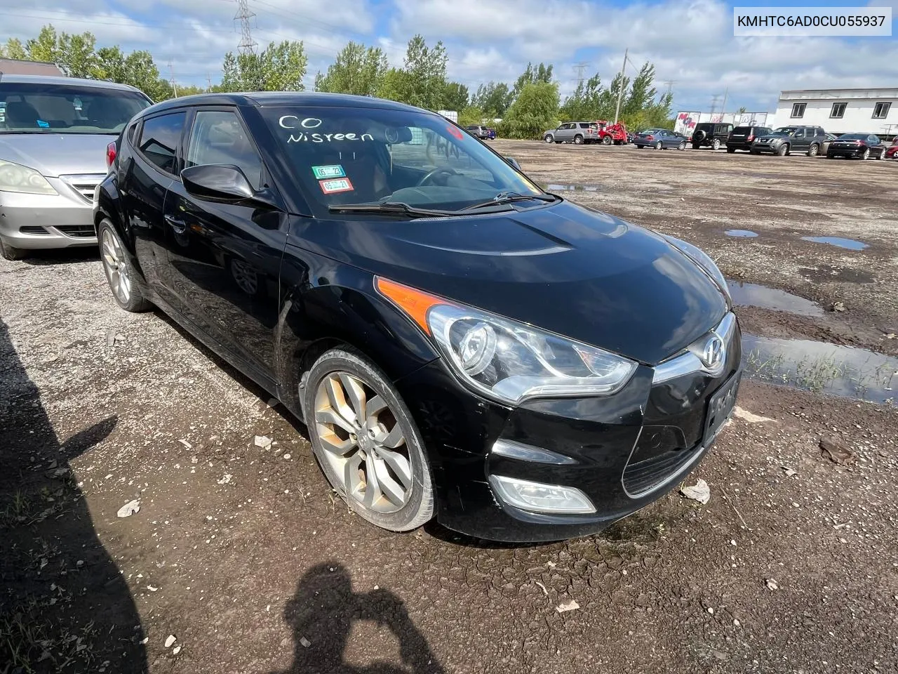 2012 Hyundai Veloster VIN: KMHTC6AD0CU055937 Lot: 77322924