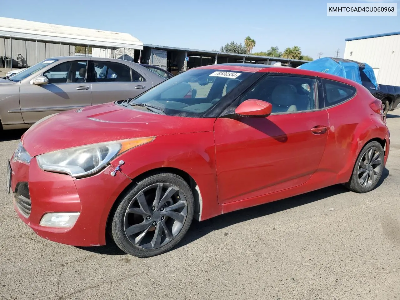 2012 Hyundai Veloster VIN: KMHTC6AD4CU060963 Lot: 78530334