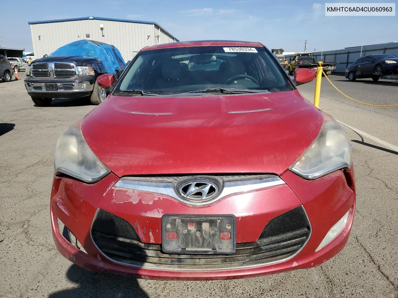 2012 Hyundai Veloster VIN: KMHTC6AD4CU060963 Lot: 78530334