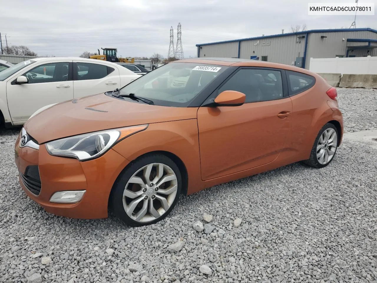 2012 Hyundai Veloster VIN: KMHTC6AD6CU078011 Lot: 78835714