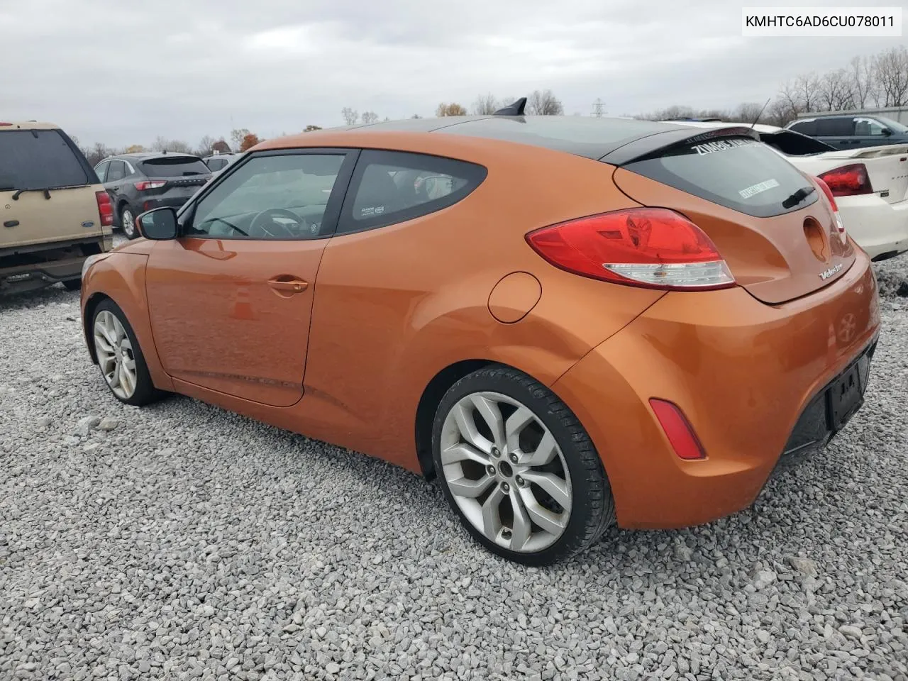 2012 Hyundai Veloster VIN: KMHTC6AD6CU078011 Lot: 78835714