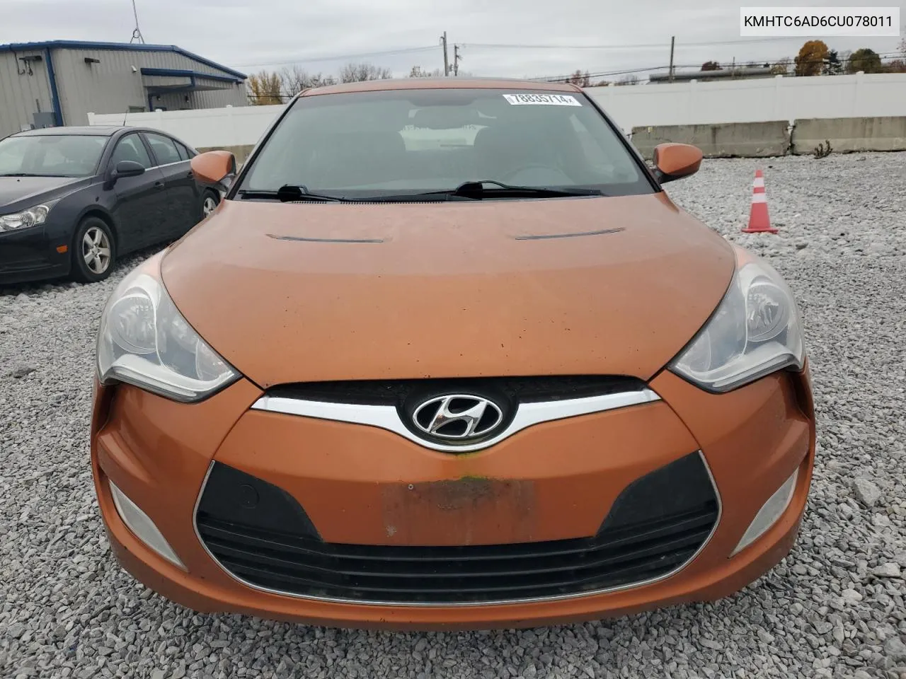 2012 Hyundai Veloster VIN: KMHTC6AD6CU078011 Lot: 78835714