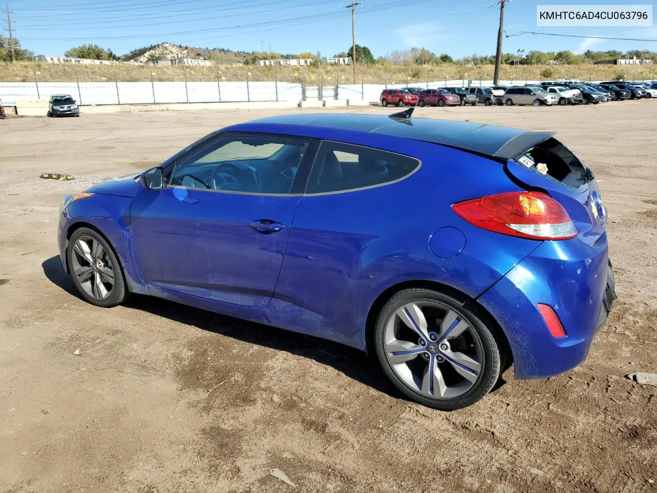 2012 Hyundai Veloster VIN: KMHTC6AD4CU063796 Lot: 78921154