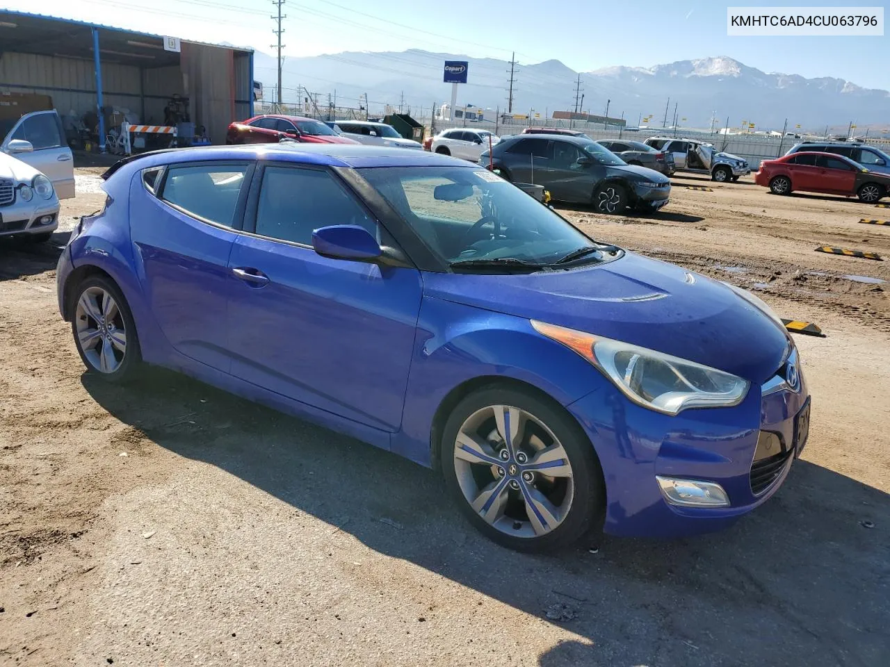 2012 Hyundai Veloster VIN: KMHTC6AD4CU063796 Lot: 78921154