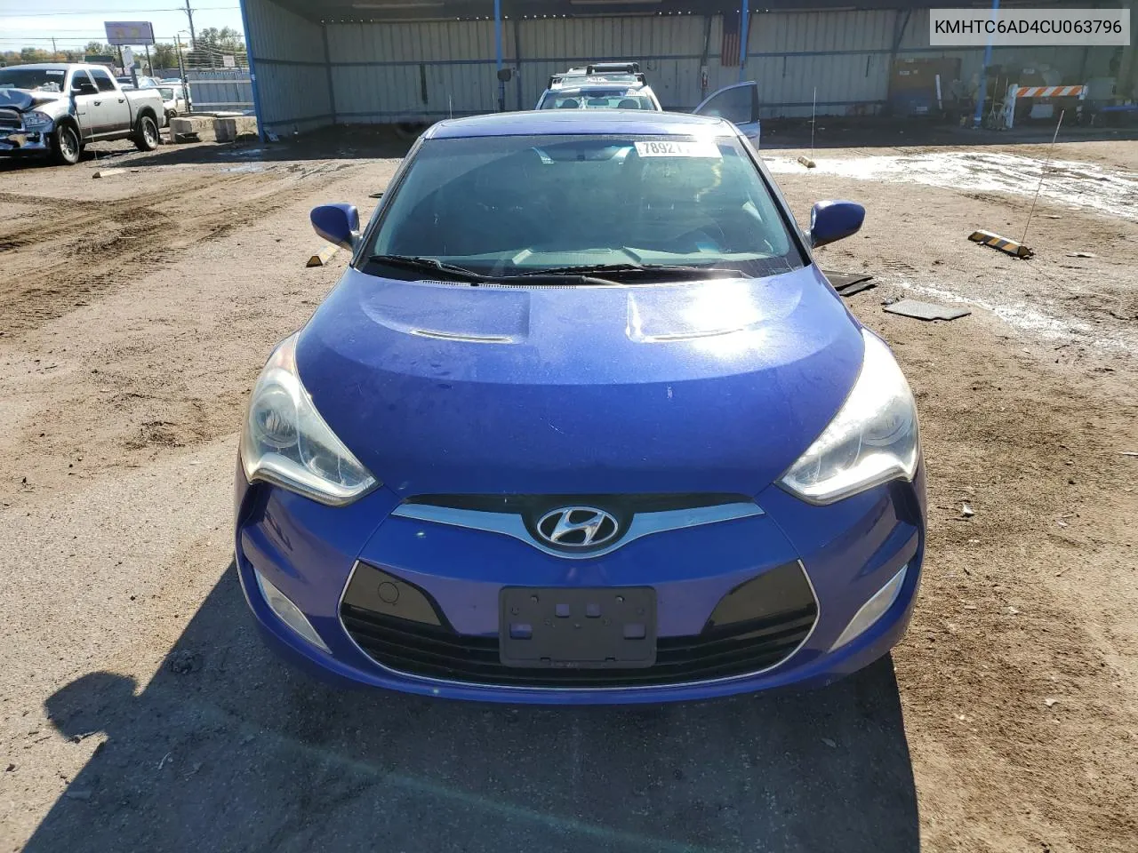 2012 Hyundai Veloster VIN: KMHTC6AD4CU063796 Lot: 78921154