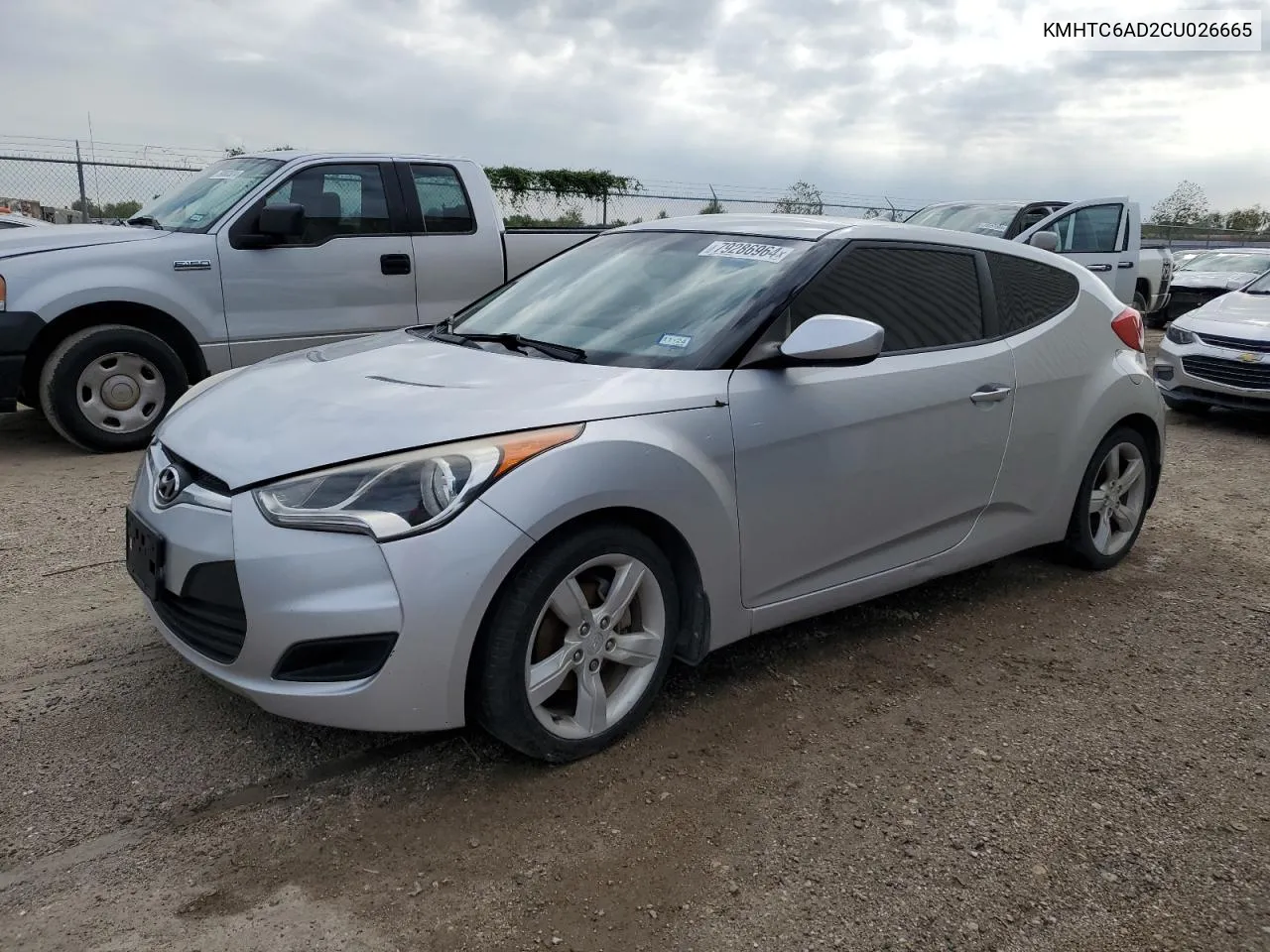 2012 Hyundai Veloster VIN: KMHTC6AD2CU026665 Lot: 79286964