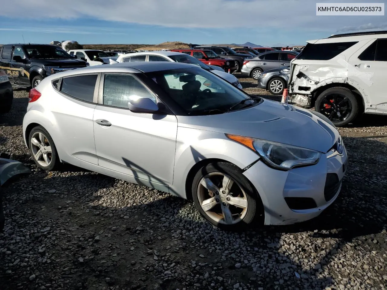 2012 Hyundai Veloster VIN: KMHTC6AD6CU025373 Lot: 79322884