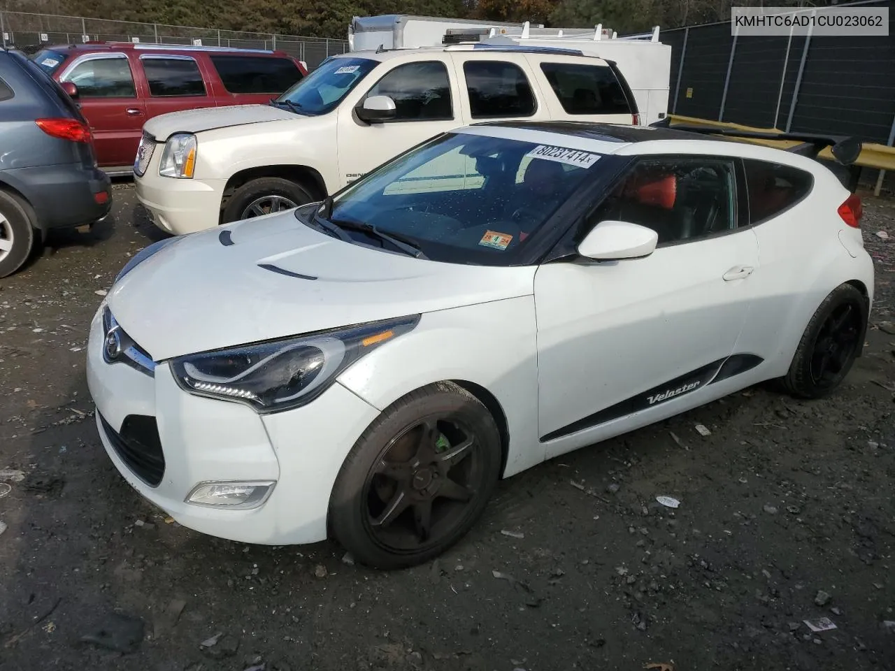 2012 Hyundai Veloster VIN: KMHTC6AD1CU023062 Lot: 80237414