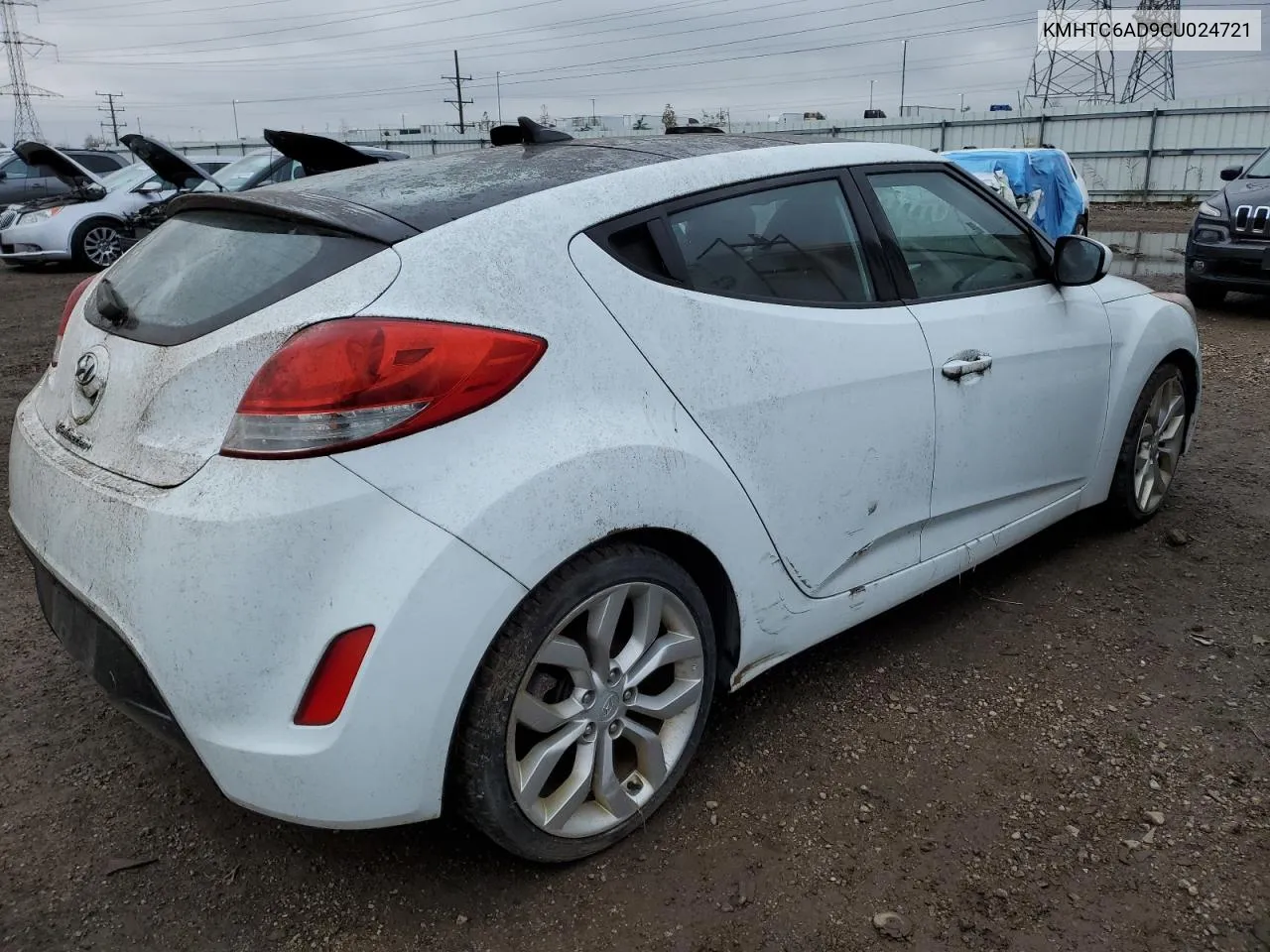 2012 Hyundai Veloster VIN: KMHTC6AD9CU024721 Lot: 80890084